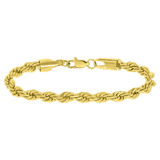 Stainless steel goldplated fantasiearmband voor dames