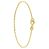 Stainless steel goldplated fantasiearmband voor dames