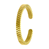 Stainless steel goldplated ring voor dames