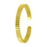 Stainless steel goldplated ring voor dames