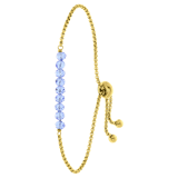 Stainless steel goldplated fantasiearmband met hanger voor dames