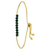 Stainless steel goldplated fantasiearmband met hanger voor dames