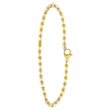 Armband, Edelstahl, vergoldet, mit weißen Perlen
