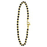 Stainless steel goldplated fantasiearmband met hanger voor dames