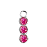 Zilveren oorbelhanger geboortesteen Mix&Match