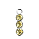 Zilveren oorbelhanger geboortesteen Mix&Match