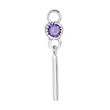 Ohrringanhänger, 925 Silber, Geburtsstein, Mix & Match
