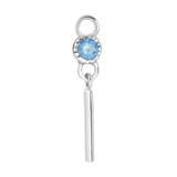 Ohrringanhänger, 925 Silber, Geburtsstein, Mix & Match