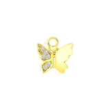 Zilveren goldplated oorbelhangers met zirkonia voor dames