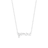 Halskette, 925 Silber, mit Sternzeichen-Anhänger