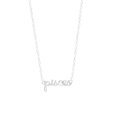 Halskette, 925 Silber, mit Sternzeichen-Anhänger