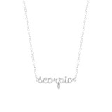 Halskette, 925 Silber, mit Sternzeichen-Anhänger