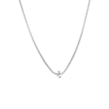 Halskette, 925 Silber, Popcorn, mit Knoten