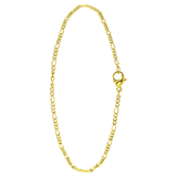 Stainless steel goldplated enkelbandje voor dames