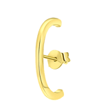Zilveren goldplated suspender oorbel voor dames