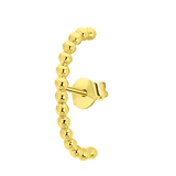 Zilveren goldplated suspender oorbel voor dames