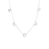 Zilveren ketting AMOUR