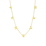 Zilveren goldplated choker voor dames