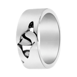 Herrenring, Edelstahl, matt, Zierglied
