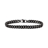 Gerecycled stainless steel armband met gourmetschakel