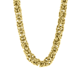 Stainless steel goldplated herenschakelketting