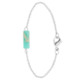 Armband, Edelstahl, Türkis