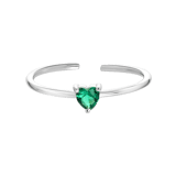Ring, 925 Silber, Love-Month-Stone, Herz