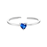 Ring, 925 Silber, Love-Month-Stone, Herz