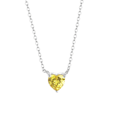 Halskette, 925 Silber, Love-Month-Stone, Herz