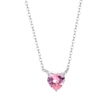 Halskette, 925 Silber, Love-Month-Stone, Herz