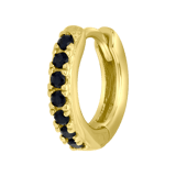 Zilveren goldplated helixpiercing met zirkonia voor dames
