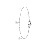 Armband, Edelstahl, mit Schmetterlingen
