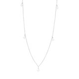 Stainless steel ketting met vlinders