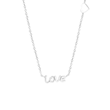 Halskette, 925 Silber, Heart-Love
