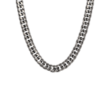 Gerecycled stainless steel herenketting gourmetschakel