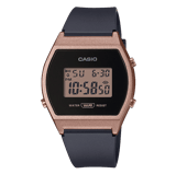 Casio Retro Digitaal Dames Horloge rose/zwartLW-204-1AEF
