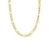 Stainless steel goldplated herenschakelketting