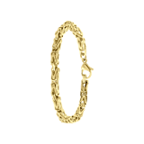 Stainless steel goldplated herenschakelarmband