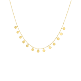 Halskette, 750 Gelbgold, Scheibe