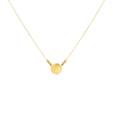 18 Karaat geelgouden ketting & hanger disc