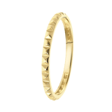 18 Karaat geelgouden ring bewerkt