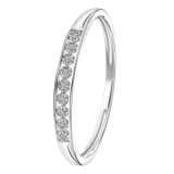 Ring, 750 Weißgold, mit Diamanten 0,02 ct