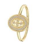 18 Karaat geelgouden ring 30 diamanten 0,07ct