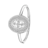 Ring, 750 Weißgold, 30 Diamanten (0,07 kt)