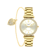Regal Cadeau Set Dames Horloge Goudkleurig met gratis armband