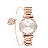 Regal Cadeau Set Dames Horloge Rosekleurig met gratis armband