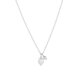 Halskette, 925 Silber, mit Anhänger, Süßwasserperle