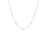 Halskette, 925 Silber, Süßwasserperlen