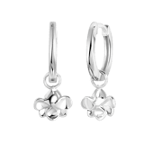 Ohrringe, 925 Silber, Geburtsblume