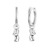 Ohrringe, 925 Silber, Geburtsblume